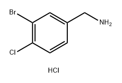 (3-BROMO-4-CHLOROPHENYL)METHANAMINE HYDROCHLORIDE Struktur