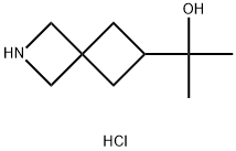 2-{2-azaspiro[3.3]heptan-6-yl}propan-2-ol hydrochloride Struktur