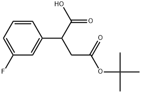 4-(tert-Butoxy)-2-(3-fluorophenyl)-4-oxobutanoic?acid Struktur