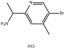 1-(5-Bromo-4-methylpyridin-2-yl)ethanaminedihydrochloride Struktur