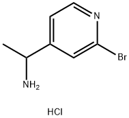 1-(2-bromopyridin-4-yl)ethanamine hydrochloride Struktur