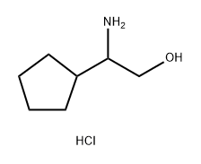 Cyclopentaneethanol, β-amino-, hydrochloride (1:1) Struktur