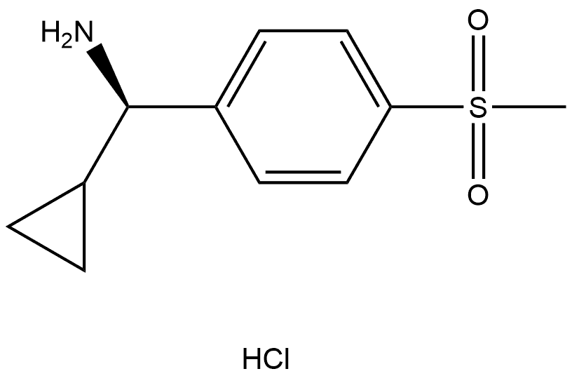 (R)-cyclopropyl(4-(methylsulfonyl)phenyl)methanamine hydrochloride Struktur