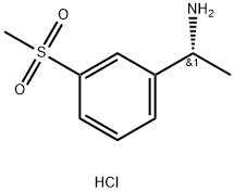 (R)-1-(3-(Methylsulfonyl)phenyl)ethanamine? hydrochloride Struktur