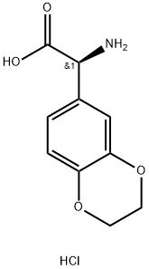 (S)-2-amino-2-(2,3-dihydrobenzo[b][1,4]dioxin-6-yl)aceticacid hydrochloride Struktur