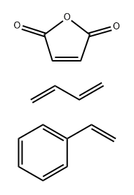 2,5-Furandione, polymer with 1,3-butadiene and ethenylbenzene Struktur