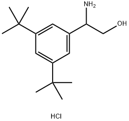 Benzeneethanol, β-amino-3,5-bis(1,1-dimethylethyl)-, hydrochloride (1:1) Struktur