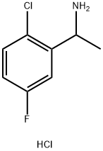 Benzenemethanamine, 2-chloro-5-fluoro-α-methyl-, hydrochloride (1:1) Struktur