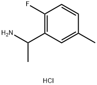 1-(2-fluoro-5-methylphenyl)ethan-1-amine hydrochloride Struktur