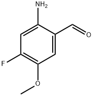 2-Amino-4-fluoro-5-methoxybenzaldehyde Struktur