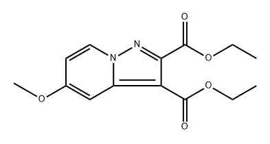 Diethyl 5-methoxypyrazolo[1,5-a]pyridine-2,3-dicarboxylate Struktur