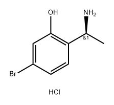 Phenol, 2-[(1S)-1-aminoethyl]-5-bromo-, hydrochloride (1:1) Struktur