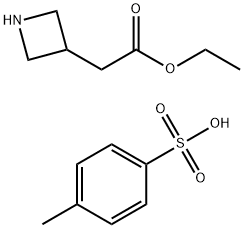 3-Azetidineacetic acid, ethyl ester, 4-methylbenzenesulfonate (1:1) Struktur