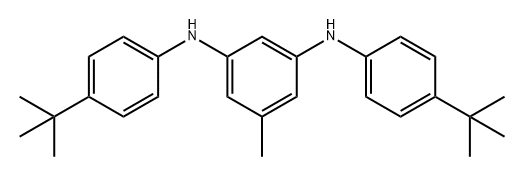 N1,N3-Bis(4-(tert-butyl)phenyl)-5-methylbenzene-1,3-diamine Struktur