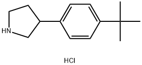 3-(4-tert-butylphenyl)pyrrolidine hydrochloride Struktur