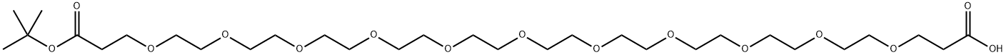 Acid-PEG11-t-Bu Ester Struktur