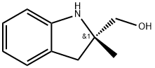 (S)-(2-methylindolin-2-yl)methanol Struktur