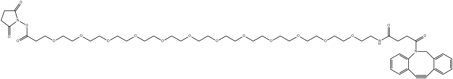 DBCO-PEG12-NHS Ester Struktur