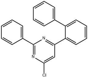 4-([1,1'-biphenyl]-2-yl)-6-chloro-2-phenylpyrimidine Struktur