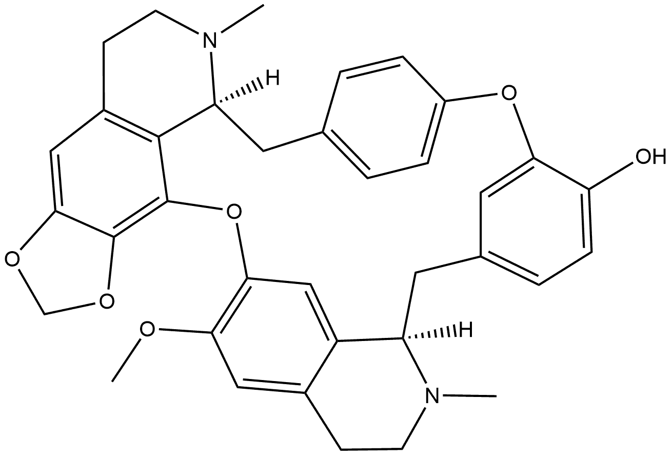 1H-4,6:16,19-Dietheno-21,25-metheno-12H-[1,3]dioxolo[4,5-g]pyrido[2',3':17,18][1,10]dioxacycloeicosino[2,3,4-ij]isoquinolin-22-ol, 2,3,13,14,14a,15,26,26a-octahydro-30-methoxy-1,14-dimethyl-, (14aS,26aR)- Struktur