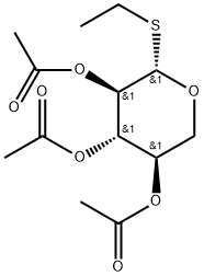 Ethyl 2,3,4-tri-O-acetyl-1-thio-β-D-xylopyranoside Struktur