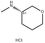 2H-Pyran-3-amine, tetrahydro-N-methyl-, hydrochloride (1:1), (3S)- Struktur