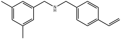 N-[(4-ethenylphenyl)methyl]-3,5-dimethylbenzenemethanamine Struktur