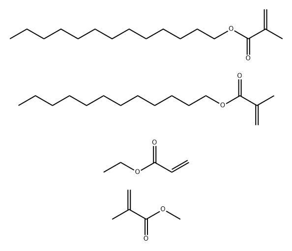 Dodecyl 2-methyl-2-propenoate polymer with ethyl 2-propenoate, methyl 2-methyl-2-propenoate and tridecyl 2-methyl-2-propenoate Struktur