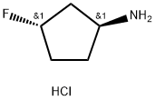 Cyclopentanamine, 3-fluoro-, hydrochloride (1:1), (1S,3S)- Struktur