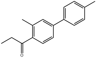 1-Propanone, 1-(3,4'-dimethyl[1,1'-biphenyl]-4-yl)- Struktur