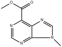 9H-Purine-6-carboxylic acid, 9-methyl-, methyl ester Struktur