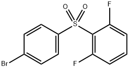 Benzene, 2-[(4-bromophenyl)sulfonyl]-1,3-difluoro- Struktur