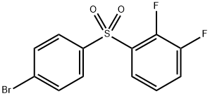 Benzene, 1-[(4-bromophenyl)sulfonyl]-2,3-difluoro- Struktur