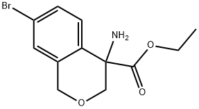 ethyl 4-amino-7-bromoisochromane-4-carboxylate Struktur