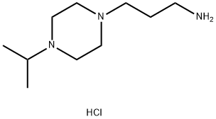 1-Piperazinepropanamine, 4-(1-methylethyl)-, hydrochloride (1:3) Structure