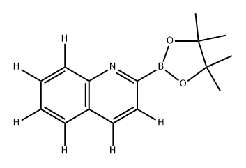 2-(4,4,5,5-tetramethyl-1,3,2-dioxaborolan-2-yl)quinoline-3,4,5,6,7,8-d6 Struktur