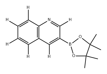 3-(4,4,5,5-tetramethyl-1,3,2-dioxaborolan-2-yl)quinoline-2,4,5,6,7,8-d6 Struktur