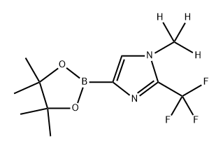 1-(methyl-d3)-4-(4,4,5,5-tetramethyl-1,3,2-dioxaborolan-2-yl)-2-(trifluoromethyl)-1H-imidazole Struktur