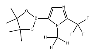 1-(methyl-d3)-5-(4,4,5,5-tetramethyl-1,3,2-dioxaborolan-2-yl)-2-(trifluoromethyl)-1H-imidazole Struktur