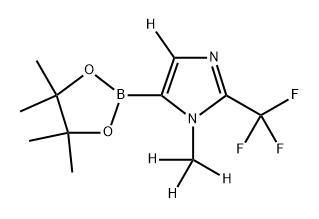 1-(methyl-d3)-5-(4,4,5,5-tetramethyl-1,3,2-dioxaborolan-2-yl)-2-(trifluoromethyl)-1H-imidazole-4-d Struktur