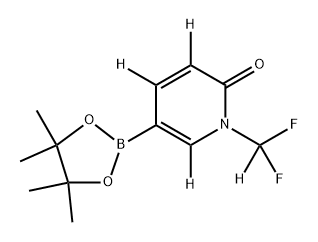 1-(difluoromethyl-d)-5-(4,4,5,5-tetramethyl-1,3,2-dioxaborolan-2-yl)pyridin-2(1H)-one-3,4,6-d3 Struktur