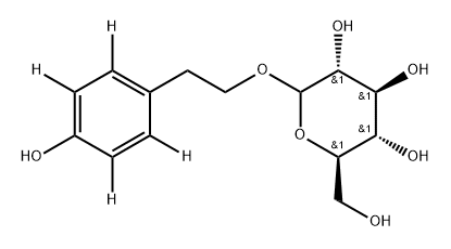 (2R,3S,4S,5R)-2-(hydroxymethyl)-6-(hydroxyphenethoxy)tetrahydro-2H-pyran-3,4,5-triol Struktur