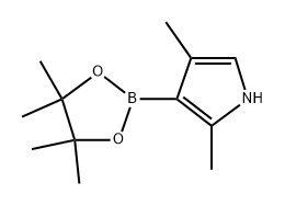 2,4-dimethyl-3-(4,4,5,5-tetramethyl-1,3,2-dioxaborolan-2-yl)-1H-pyrrole Struktur