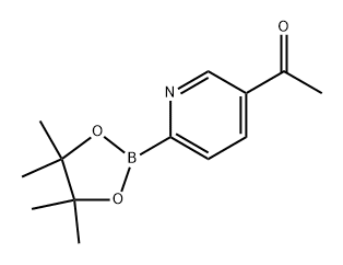 1-(6-(4,4,5,5-tetramethyl-1,3,2-dioxaborolan-2-yl)pyridin-3-yl)ethan-1-one Struktur