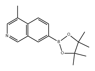 4-methyl-7-(4,4,5,5-tetramethyl-1,3,2-dioxaborolan-2-yl)isoquinoline Struktur