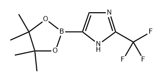 4-(4,4,5,5-tetramethyl-1,3,2-dioxaborolan-2-yl)-2-(trifluoromethyl)-1H-imidazole Struktur