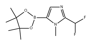 2-(difluoromethyl)-1-methyl-5-(4,4,5,5-tetramethyl-1,3,2-dioxaborolan-2-yl)-1H-imidazole Struktur