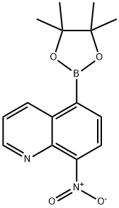 8-nitro-5-(4,4,5,5-tetramethyl-1,3,2-dioxaborolan-2-yl)quinoline Struktur