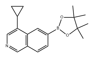 4-cyclopropyl-6-(4,4,5,5-tetramethyl-1,3,2-dioxaborolan-2-yl)isoquinoline Struktur