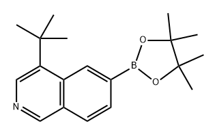 4-(tert-butyl)-6-(4,4,5,5-tetramethyl-1,3,2-dioxaborolan-2-yl)isoquinoline Struktur